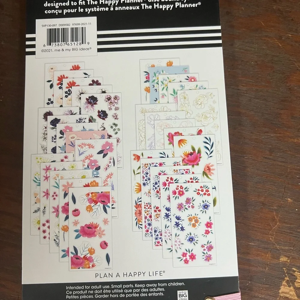 Lot Of 4 Happy Planner Sticker Books NEW Pressed Florals Deep Botanicals Blooms
